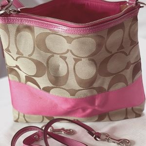 SOLD - Coach Signature Shoulder Bag